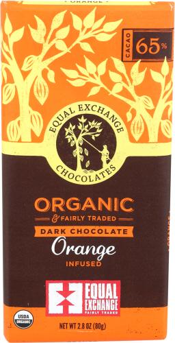 Equal Exchange Chocolate Bar Dk Orange Organic - 2.8 Oz (12 Units)