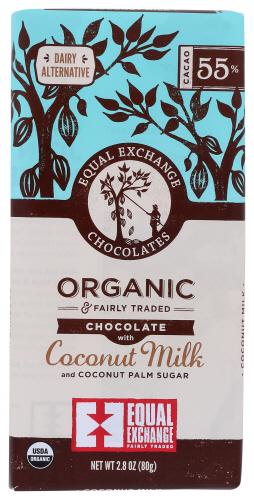 Equal Exchange Bar Chocolate W Coconut Milk Organic - 2.8 Oz (12 Units)