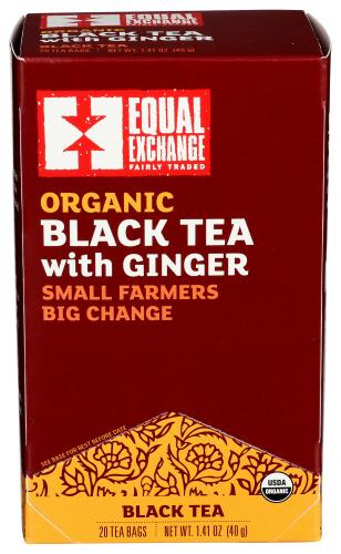 Equal Exchange Tea Black Ginger - 20 Bg (6 Units)