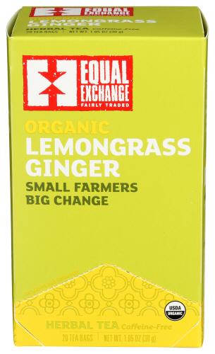 Equal Exchange Tea Lemongrass Ginger - 20 Bg (6 Units)