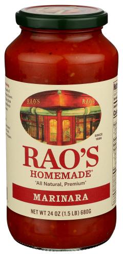 Raos Sauce Marinara Hmmade - 24 Oz (12 Units)
