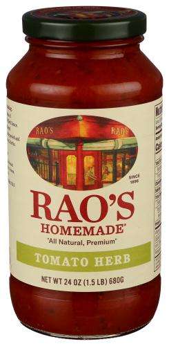 Raos Sauce Tomato Herb - 24 Oz (12 Units)