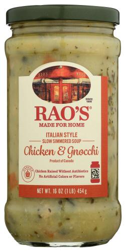 Raos Soup Rte Chicken Gnocchi - 16 Oz (6 Units)