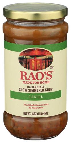 Raos Soup Lentil Italian - 16 Oz (6 Units)