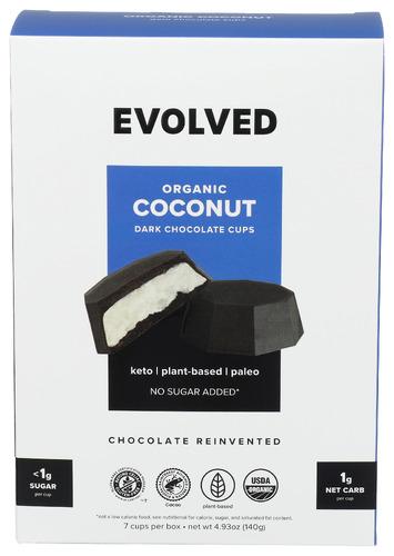 Evolved Chocolate Cups Chocolate Keto Coconut - 4.93 Oz (6 Units)