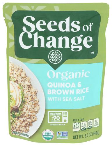 Seeds Of Change Quinoa Rice Brn Sea Salt - 8.5 Oz (12 Units)