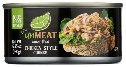 Unmeat Meat-Free Chicken Chunks - 6.35 Oz (12 Units)