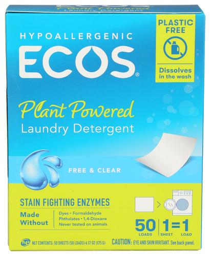 Ecos Laundry Nxt Lqlss Sht Fr Cl - 50 Ea (10 Units)