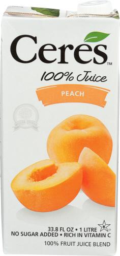 Ceres Juice Peach - 33.8 Fo (12 Units)