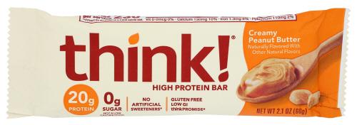 Think! Bar Prtn Creamy Peanut Butter - 2.1 Oz (10 Units)