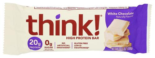 Think! Bar Prtn White Chocolate - 2.1 Oz (10 Units)