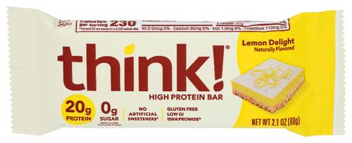 Think! Bar Lemon Delight - 2.1 Oz (10 Units)