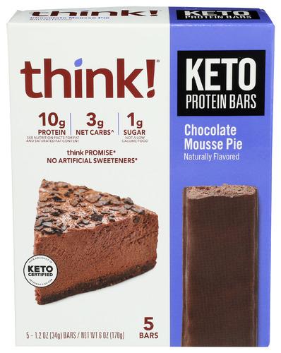 Think! Bar Cho Mousse Pie 5Pc - 6 Oz (6 Units)