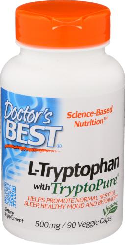 Doctors Best L Tryptophan 500Mg - 90 Vc (1 Units)