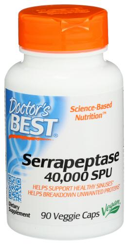 Doctors Best Serrapeptase 40000Spu - 90 Vc (1 Units)