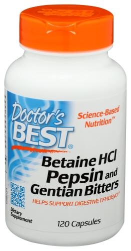 Doctors Best Betaine Hci Pepsin Bitter - 120 Cp (1 Units)