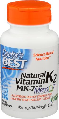 Doctors Best Vitamin K2 Menaq7 - 60 Vc (1 Units)