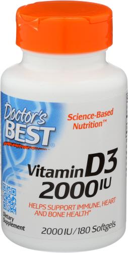 Doctors Best Vitamin D3 2000Iu - 180 Sg (1 Units)