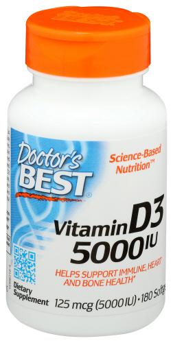 Doctors Best Vitamin D3 - 180 Sg (1 Units)