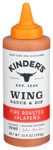 Kinders Sauce Wing Fire Rtds Jal - 13.9 Oz (6 Units)