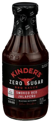 Kinders Sauce Bbq Smkd Rd Jalapeno Sf - 17.5 Oz (6 Units)