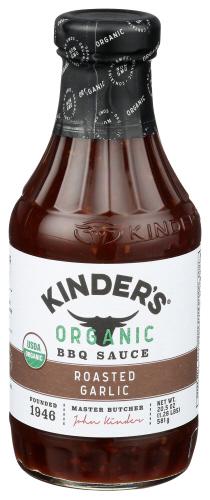 Kinders Sauce Bbq Roasted Garlic Organic - 20.5 Oz (6 Units)