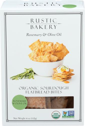 Rustic Bakery Flatbread Bite Rsmry Ooil - 4 Oz (12 Units)