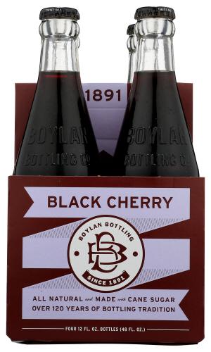 Boylan Soda Blck Cherry 4Pk - 48 Fo (6 Units)