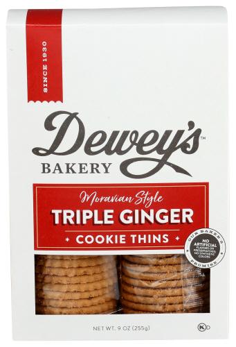 Deweys Cookie Moravn Trple Ginger - 9 Oz (6 Units)