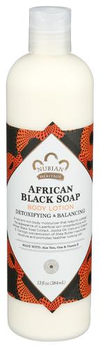 Nubian Heritage Lotion Body Blck Soap - 13 Fo (3 Units)