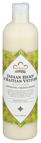 Nubian Heritage Bdy Wsh Indn Hmp&Haitn Neem - 13 Fo (3 Units)