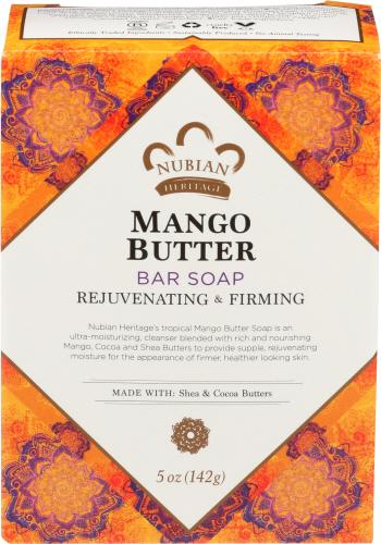 Nubian Heritage Soap Bar Mango Butter - 5 Oz (3 Units)