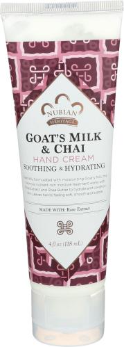 Nubian Heritage Hand Crm Goats Milk Chai - 4 Oz (3 Units)