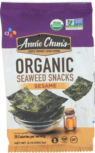 Annie Chuns Seaweed Snck Sesame Mini - 0.16 Oz (12 Units)