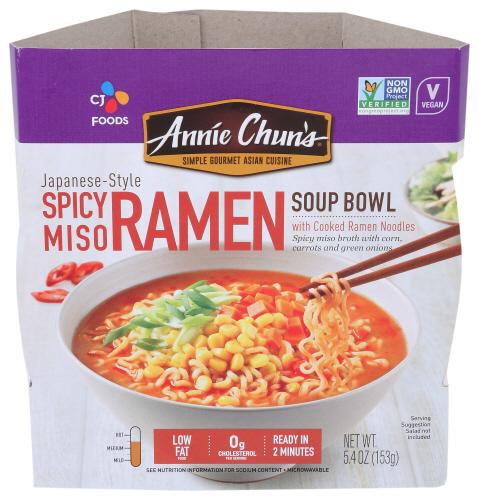 Annie Chuns Soup Bwl Spicy Miso Ramen - 5.4 Oz (6 Units)