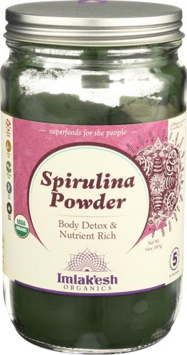 Imlakesh Organics Powder Spirulina Organic - 14 Oz (1 Units)