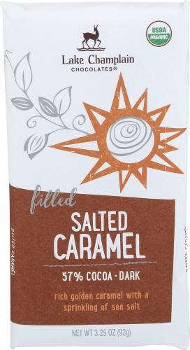 Lake Champlain Choc Chocolate Bar 53Pcnt Salt Caramel - 3.25 Oz (10 Units)