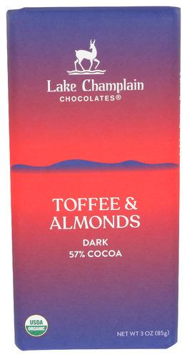 Lake Champlain Choc Chocolate Bar 57Pcnt Tfe Almond - 3 Oz (12 Units)