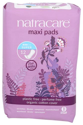 Natracare Pads Super Maxi - 12 Pc (3 Units)