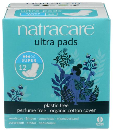Natracare Pads Ultra Sup Wings - 12 Pc (3 Units)