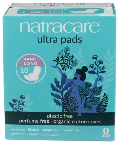 Natracare Pads Ultra Long & Wings - 10 Pc (3 Units)