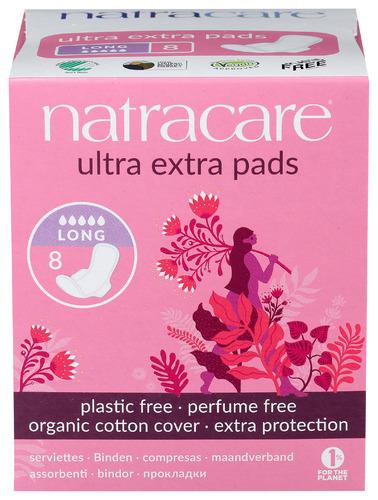 Natracare Pads Ultra Extra Long - 8 Ea (3 Units)