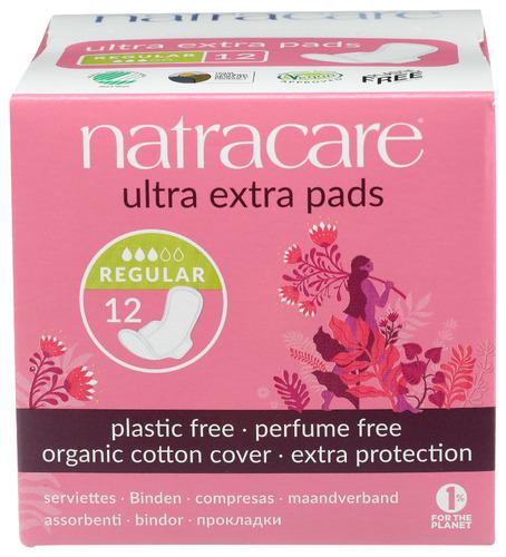 Natracare Pads Ultra Extra Normal - 12 Ea (3 Units)