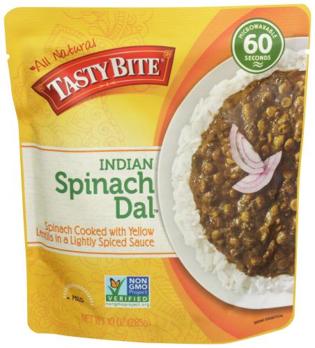 Tasty Bite Entree Spinach Dal - 10 Oz (6 Units)