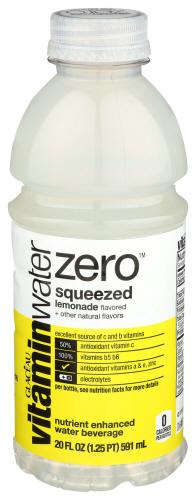Vitamin Water Water Zero Squz Lemonade - 20 Fo (12 Units)