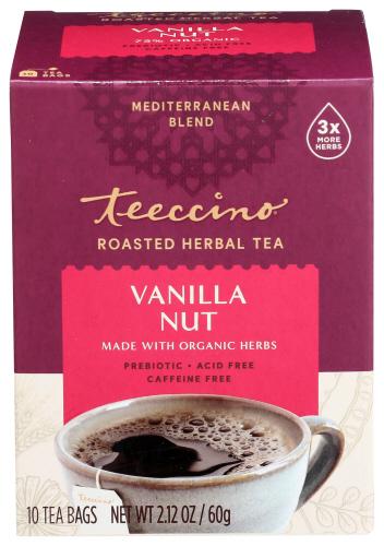 Teeccino Tea Vanilla Snglsrv Organic - 10 Ct (6 Units)