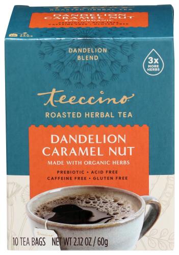Teeccino Tea Dlion Caramel Nut Snglsrv - 10 Ct (6 Units)