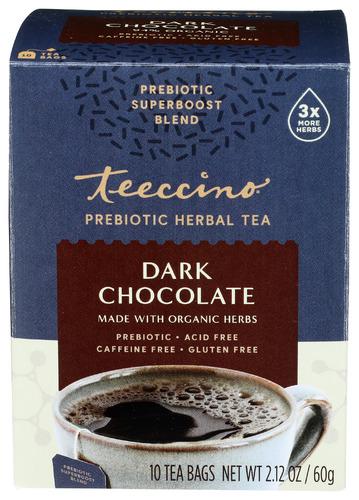 Teeccino Tea Dark Choco Prebiotic - 10 Ct (6 Units)