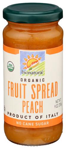 Bionaturae Fruit Spread Peach Organic - 9 Oz (12 Units)