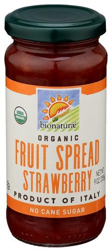 Bionaturae Fruit Sprd Strawberry Organic - 9 Oz (12 Units)